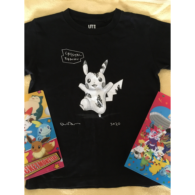 130 Tシャツ　半袖　美品　ポケモン　ピカチュウ　クーポン エンタメ/ホビーのアニメグッズ(クリアファイル)の商品写真