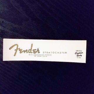 修復用デカール 61-62 Fender STRATOCASTER(エレキギター)