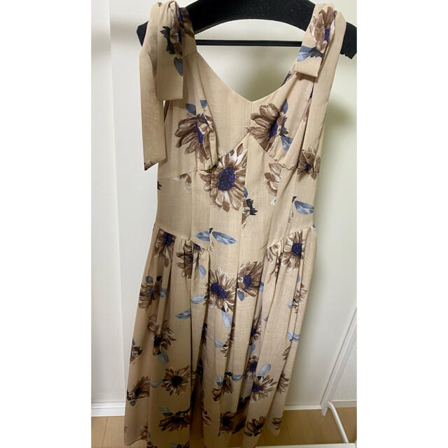 herlipto  Sunflower-printed Midi Dress