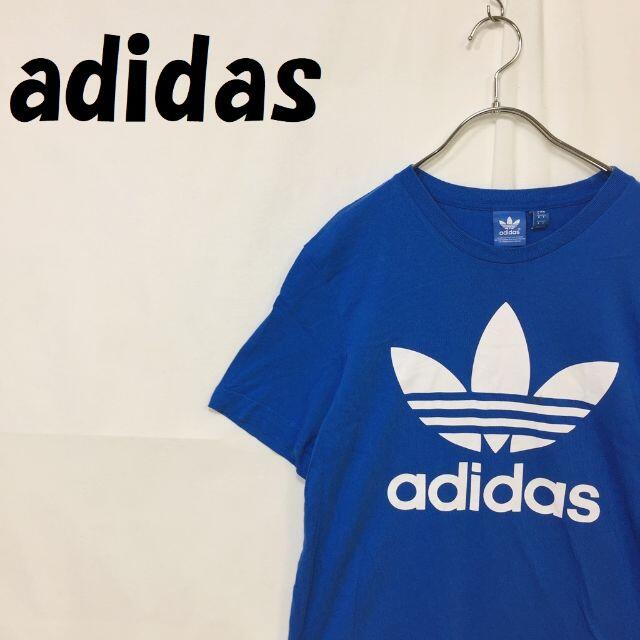 adidas(アディダス)の【人気】アディダス ビッグロゴ Tシャツ 半袖 ロゴプリント トレフォイル L メンズのトップス(Tシャツ/カットソー(半袖/袖なし))の商品写真