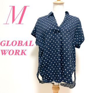 グローバルワーク(GLOBAL WORK)のGLOBAL WORK グローバルワーク 半袖シャツ ドット スキッパー(シャツ/ブラウス(半袖/袖なし))