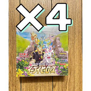 ポケモン(ポケモン)のポケモンカード　イーブイヒーローズ 強化拡張4BOX 新品　シュリンク付き(カード)