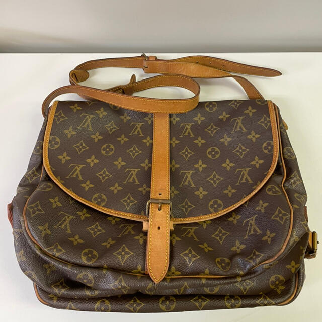 レザー☑︎カラーLOUIS VUITTON ルイヴィトン ソミュール モノグラム ショルダー