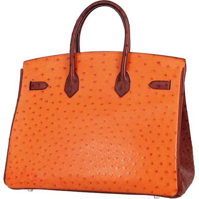 Hermes(エルメス)のHERMES ハンドバッグ レディース オーストリッチ バーキン レッド1017 レディースのバッグ(トートバッグ)の商品写真