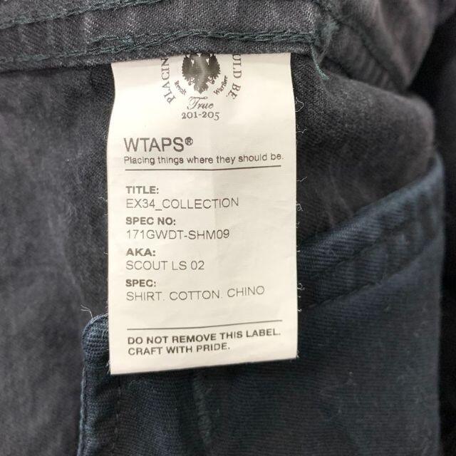 状態良好 WTAPS ダブルタップス SCOUT LS 02 黒 Lサイズ