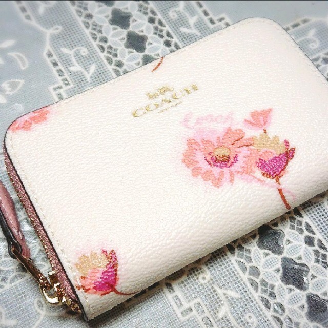 新品 COACH コーチ 小銭入れ コインケース 花柄 フローラル F87796