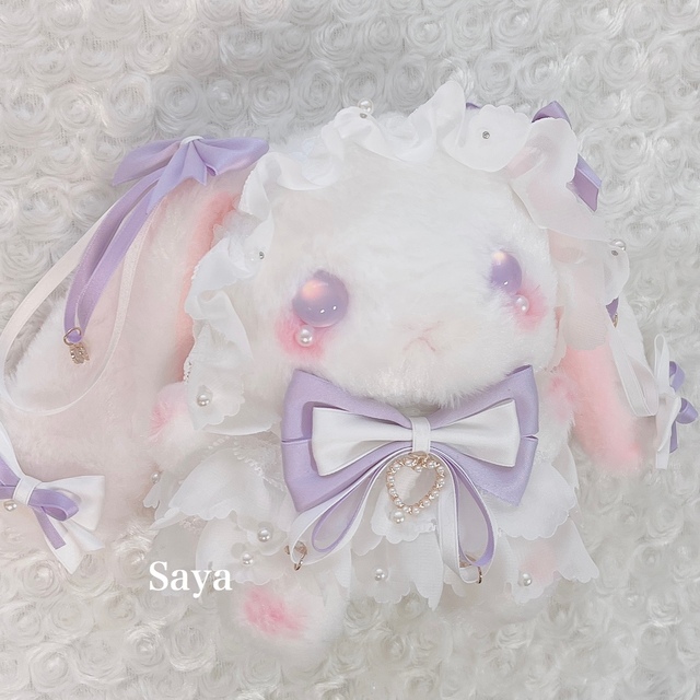 ♡ たれみみ うさぎ ポシェット ♡ ハンドメイドのぬいぐるみ/人形(ぬいぐるみ)の商品写真