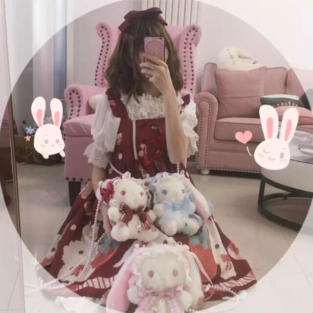 ♡ たれみみ うさぎ ポシェット ♡ ハンドメイドのぬいぐるみ/人形(ぬいぐるみ)の商品写真