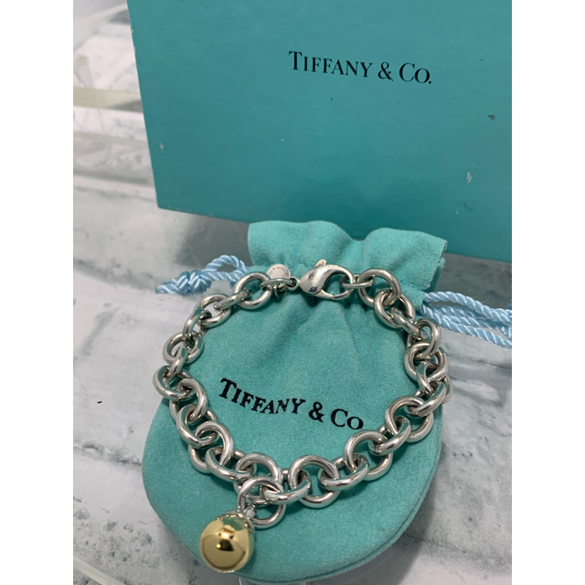 Tiffany & Co.(ティファニー)の美品　ヴィンテージティファニー  コンビ　ボール　リンクチェーン　ブレスレット メンズのアクセサリー(ブレスレット)の商品写真