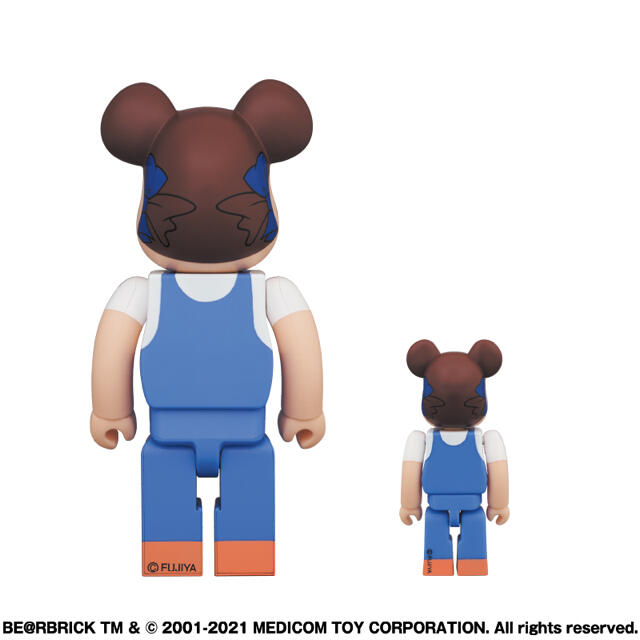 MEDICOM TOY(メディコムトイ)のBE@RBRICK ペコちゃん The overalls  100％＆400％ エンタメ/ホビーのフィギュア(その他)の商品写真