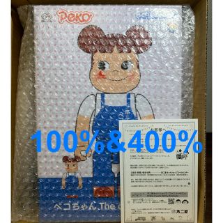 メディコムトイ(MEDICOM TOY)のBE@RBRICK ペコちゃん The overalls  100％＆400％(その他)