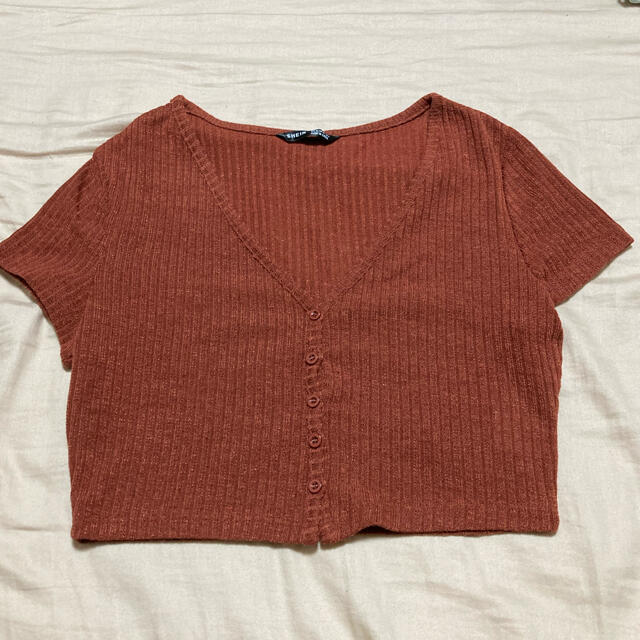 shien トップス　ティシャツ　ミニ丈 レディースのトップス(Tシャツ(半袖/袖なし))の商品写真