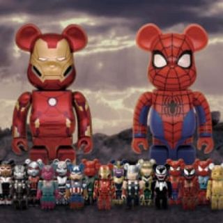 マーベル(MARVEL)のハッピーくじ　ベアブリック　フルコンプリート　MARVEL BE@RBRICK(アメコミ)