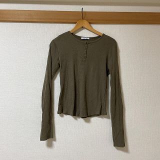 ザラ(ZARA)のニット　スウェット　ZARA ザラ  レディース　L 30 カーキ　グリーン(ニット/セーター)