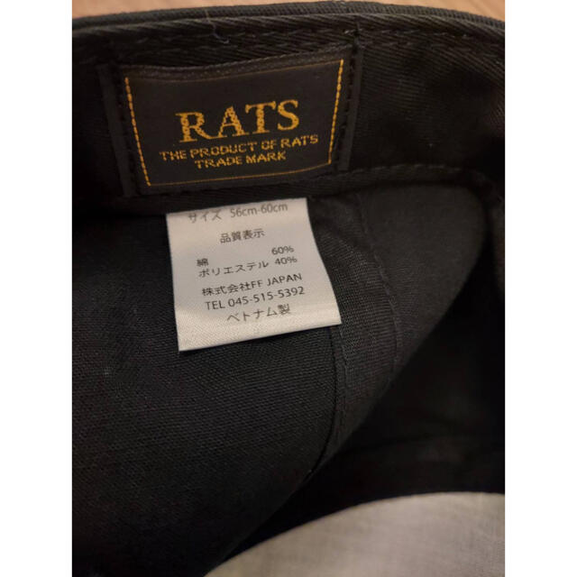 RATS(ラッツ)のRATS CAP "WAY OF LIFE" メンズの帽子(キャップ)の商品写真