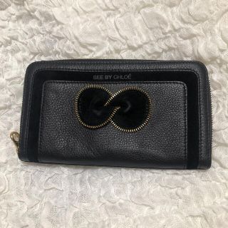 シーバイクロエ(SEE BY CHLOE)のシーバイクロエ★リボンモチーフ長財布★BLACK(財布)