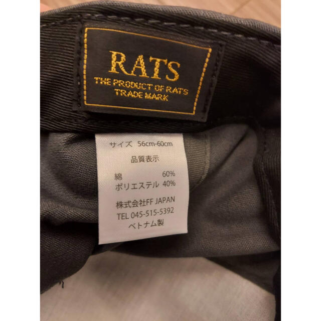 RATS(ラッツ)のRATS  CAP "WAY OF LIFE" メンズの帽子(キャップ)の商品写真