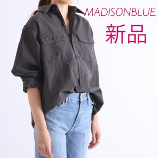 マディソンブルー(MADISONBLUE)の新品タグ付　MADISONBLUE  ハンプトンウールシャツ  01(シャツ/ブラウス(長袖/七分))