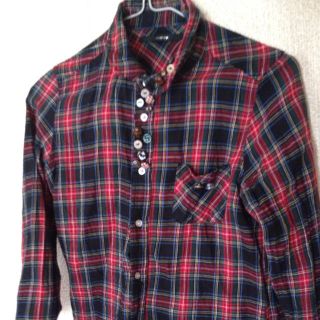 ダブルクローゼット(w closet)のお値下げ＊赤チェックシャツ！(シャツ/ブラウス(長袖/七分))