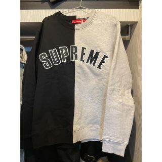 シュプリーム(Supreme)のsupreme split crewneck(スウェット)