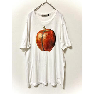 アンダーカバー(UNDERCOVER)のアンダーカバイズム　アンダーカバー　Tシャツ　アップル　りんご　プリント　2 白(Tシャツ/カットソー(半袖/袖なし))