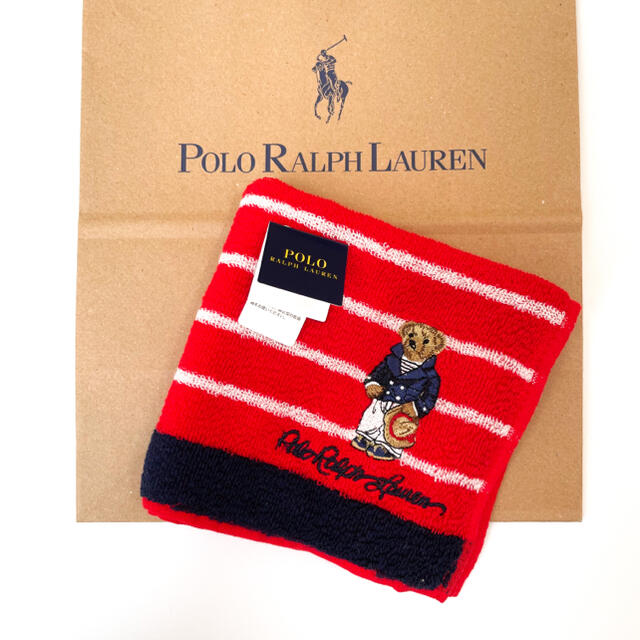 POLO RALPH LAUREN(ポロラルフローレン)のPOLO RALPH LAUREN ハンカチ　ポロベア レディースのファッション小物(ハンカチ)の商品写真