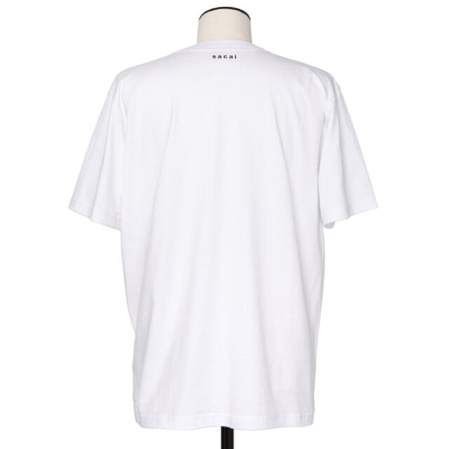 57cm袖丈サイズ 3 sacai x KAWS Embroidery Tシャツ 確実本物