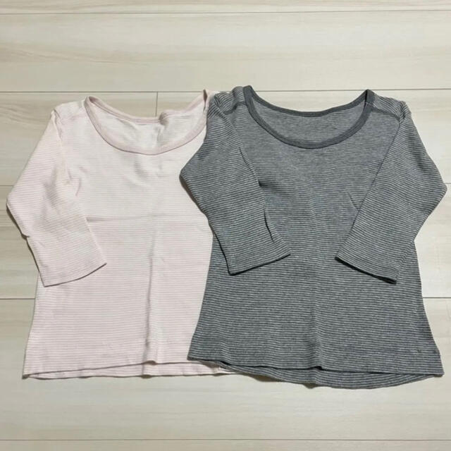 MUJI (無印良品)(ムジルシリョウヒン)の無印☆肌着　2枚 キッズ/ベビー/マタニティのキッズ服女の子用(90cm~)(下着)の商品写真