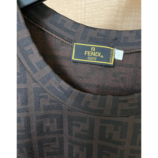 FENDI(フェンディ)のFENDI ズッカ柄　ワンピース レディースのワンピース(ひざ丈ワンピース)の商品写真