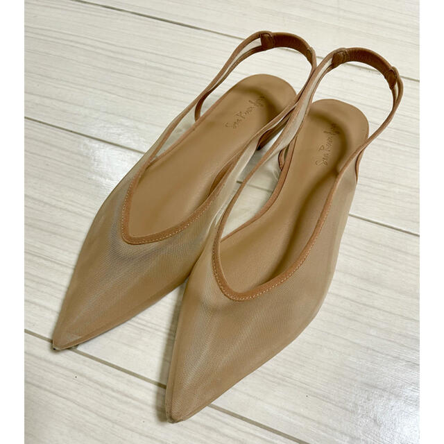 TULLEバックストラップミュール シールームリン