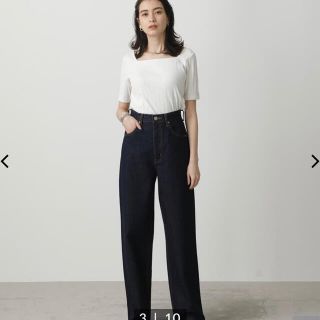 アズールバイマウジー(AZUL by moussy)のHIGH WAIST DENIM WIDE 値下げこれ以上は考えていません。(デニム/ジーンズ)