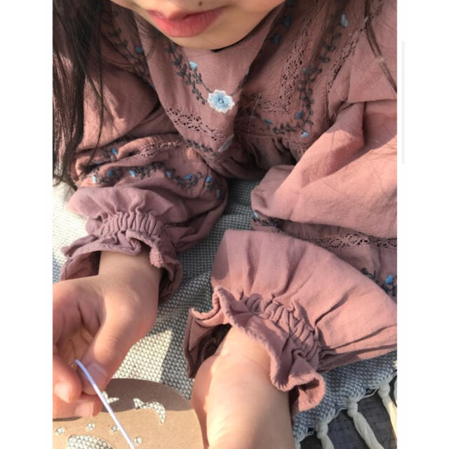 RIKOTA リコタ of the story embroidery dress キッズ/ベビー/マタニティのキッズ服女の子用(90cm~)(ワンピース)の商品写真