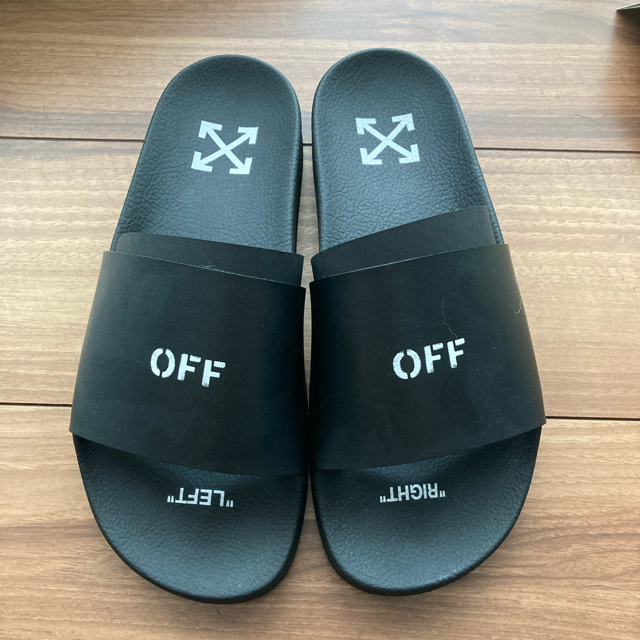 OFF-WHITE(オフホワイト)のoff-white slides オフホワイト　ロゴサンダル メンズの靴/シューズ(サンダル)の商品写真