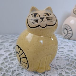 リサラーソン(Lisa Larson)の【専用】リサラーソン ミア限定カラー イエロー 猫の置物(置物)