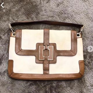 アニヤハインドマーチ(ANYA HINDMARCH)のアニヤハインドマーチ　ハンドバッグ　ショルダーバッグ　キャンバス　レザー(ショルダーバッグ)