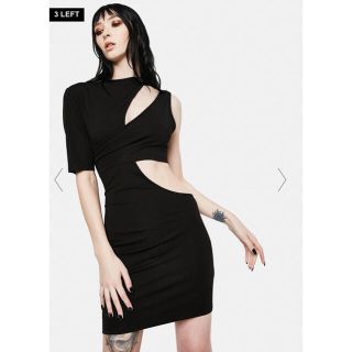 ユニフ(UNIF)のDOLLS KILL WYLDE CUTOUT MINI DRESS(ミニワンピース)