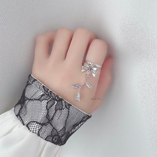 ribbon & rose ring(リング)
