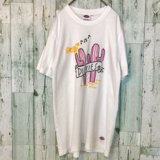 ディッキーズ(Dickies)の古着 Dickies ディッキーズ 刺繍ロゴ Tシャツ ビックシルエットM(Tシャツ/カットソー(半袖/袖なし))