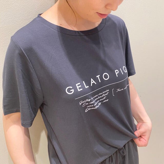 シャツはも gelato レーヨンロゴTシャツ&ロングパンツ 定価以下の通販