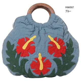 ハワイアンキルト ハンドバッグ Sサイズ 軽い 花柄 0