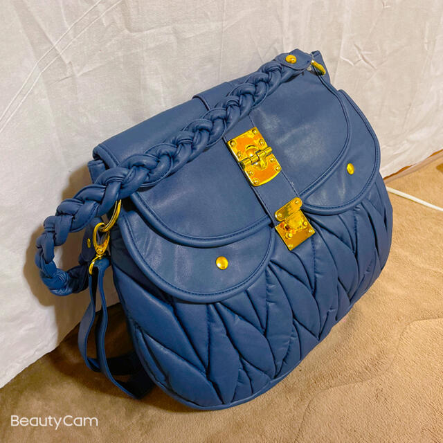 デザイン&フォルム可愛い♡2way✨大きめバッグ❤️BU レディースのバッグ(ショルダーバッグ)の商品写真