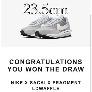 ナイキ(NIKE)のnike × sacai × fragment  サカイ　フラグメント　23.5(スニーカー)