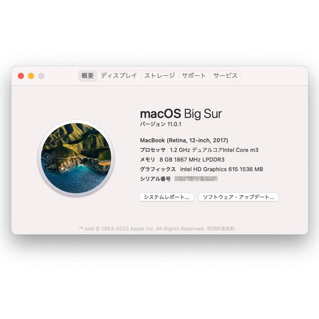 MacBook (Retina, 12-inch, 2017)ノートPC