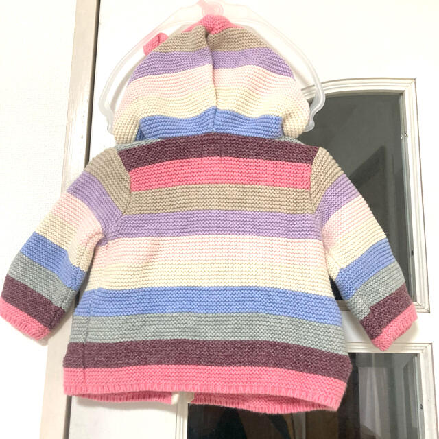 babyGAP(ベビーギャップ)のbaby GAP ベビーギャップ　クマの耳　カーディガン 50  キッズ/ベビー/マタニティのベビー服(~85cm)(カーディガン/ボレロ)の商品写真