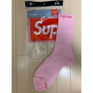 シュプリーム(Supreme)のsupreme HANES ヘインズ 22AW 新作 ソックス ピンク(ソックス)