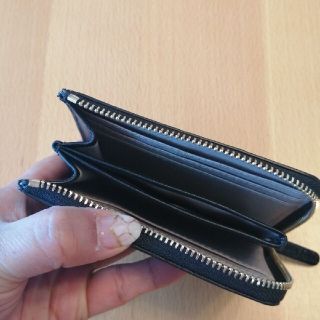 トウカゲン シャイニングクロコダイル コンパクトウォレット 黒