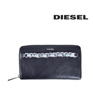 ディーゼル(DIESEL)の週末超限定 DIESEL ラウンドジップウォレット デニムチェーン(財布)