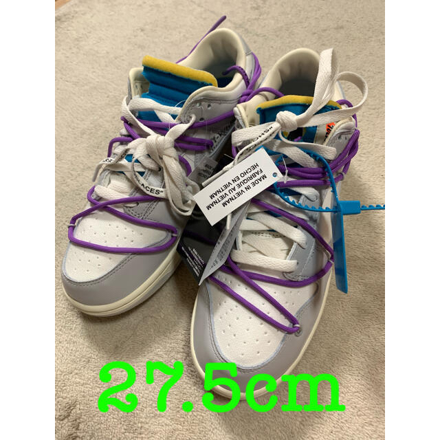 NIKE×off-white  ダンクLOW"47 27.５cm3947のモデルです表示カラー