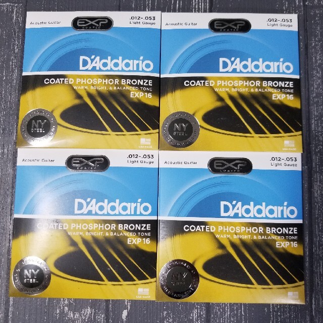 限定数のみ 新品 D'Addario ダダリオ アコースティックギター弦 EXP16 通販