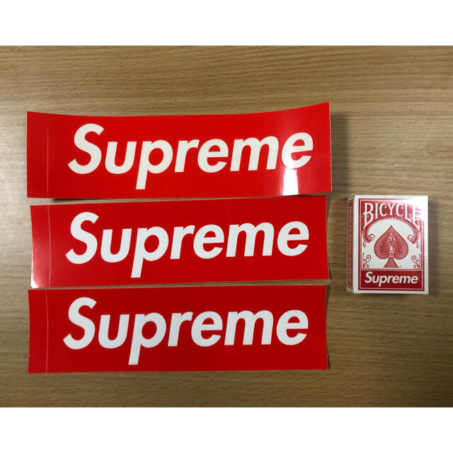 SUPREME ノベルティー 【 ステッカー&トランプ 】-